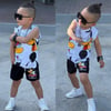 BEYAZ-SYH MİCKEY&DONALD ŞORTLU TAKIM
