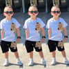 BEYAZ TEDDY ŞORTLU TAKIM