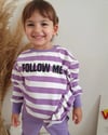 FOLLOW ME MOR ÇİZGİLİ TAKIM