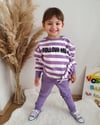 FOLLOW ME MOR ÇİZGİLİ TAKIM