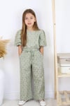 HAKİ FİSTO BALON KOL BLUZ&PANTALON TAKIM