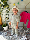 HAKİ FİSTO BALON KOL BLUZ&PANTALON TAKIM