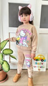 KAHVE BEST FRİENDS HELLO   İKİLİ EŞOFMAN TAKIMI