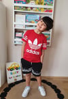 KIRMIZI ADİDAS ŞORTLU TAKIM