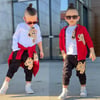 KIRMIZI TEDDY 3'LÜ EŞOFMAN TAKIM