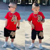 KIRMIZI TEDDY ŞORTLU TAKIM