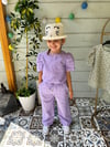 LİLA FİSTO BALON KOL BLUZ&PANTALON TAKIM