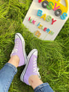 LİLA YETİŞKİN KETEN SNEAKER