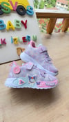 LİLA&PEMBE LASTİK BAĞCIKLI SNEAKER