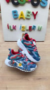 MAVİ ARABALI HAFİF TABAN DÜĞME MEKANİZMALI SNEAKER