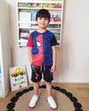 MAVİ SPİDER-MAN ŞORTLU TAKIM