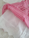 PEMBE KİRAZ FİSTO YAKALI BLUZ&SALOPET 