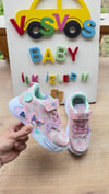 PEMBE & MİNT YEŞİL LASTİK BAĞCIKLI SNEAKER