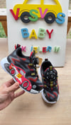 SİYAH ARABALI HAFİF TABAN DÜĞME MEKANİZMALI SNEAKER
