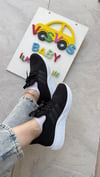 SİYAH BEYAZ  LOVE YETİŞKİN SNEAKER UNİSEX
