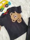 SİYAH TEDDY ŞORTLU TAKIM