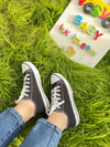 SİYAH YETİŞKİN KETEN SNEAKER