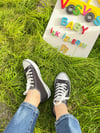 SİYAH YETİŞKİN KETEN SNEAKER