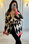 Angora Uzun Hırka Leopar Desenli
