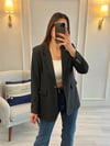 Blazer Ceket Füme