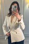Özel Dikim Düğmeli Blazer Ceket Taş