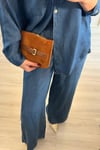 Tensel Kumaş Denim Alt Üst Takım Mavi