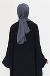 Antrasit Düz Klasik Şal Turlu Polyester Lüx Janjan - Hürrem Bone 202126_25