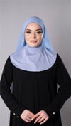 Bebe Mavisi Pratik Hazır Geçmeli Şal Şifon Kumaş Hijab Bone - Hürrem Bone 3009_11