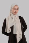 Bej Düz Klasik Şal Dikişli Premium Jersey Sade - Hürrem Bone 202129_12