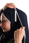 Beyaz Eşarp ve Şal Sabitleme Yapışkan Etiketi Çift Taraflı Sticker Polyester 50'li Paket - Hürrem Bone 1030_42