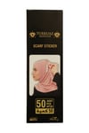 Beyaz Eşarp ve Şal Sabitleme Yapışkan Etiketi Çift Taraflı Sticker Polyester 50'li Paket - Hürrem Bone 1030_42
