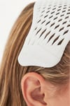 Beyaz Kaydırmaz Şal ve Eşarp Tacı Parfümlü Lüks Silikon Bone Termoplastik Geometrik - Hürrem Bone 1031_42