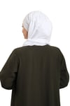 Beyaz Pratik Hazır Geçmeli Bone Şal Şifon Drapeli - Hürrem Bone 2507_42