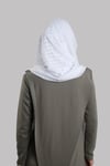 Beyaz Pratik Hazır Geçmeli Şal Desenli Şifon Hijab Boneli - Hürrem Bone 2415_42