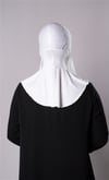 Beyaz Pratik Hazır Geçmeli Şal Şifon Kumaş Hijab Bone - Hürrem Bone 3009_42