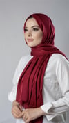 Bordo Çizgili Şal Viskon Kumaş Bursa Dolama - Hürrem Bone 202110_16