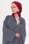 Bordo Düz Klasik Şal Turlu Polyester Lüx Janjan - Hürrem Bone 202126_16