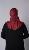 Bordo Pratik Hazır Geçmeli Şal Şifon Kumaş Hijab Bone - Hürrem Bone 3009_16