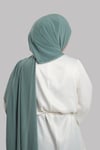 Çağla Yeşili Pratik Hazır Geçmeli Şal Sandy Önü Süngerli - Hürrem Bone 2412_32