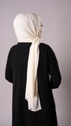 Ekru Pratik Hazır Geçmeli Şal Şifon Kumaş Hijab Bone - Hürrem Bone 3009_27