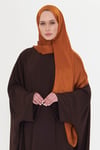 Gold Düz Klasik Şal Turlu Polyester Lüx Janjan - Hürrem Bone 202126_03
