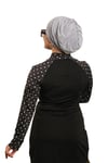 Gri Drapeli Salaş Tesettür Bone Sandy Büzgülü - Hürrem Bone 2315_15