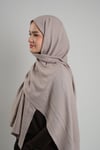 Gri Düz Klasik Ria Şal İtalyan Dikişli Pamuk Caz Sade - Hürrem Bone 202130_15
