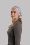 Gri Pratik Hazır Geçmeli Tesettür Bone Sandy Kumaş Geometrik - Hürrem Bone 2117_15