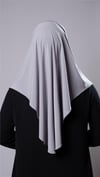 Gri Pratik Hazır Geçmeli Tesettür Eşarp Sandy Kumaş Düz Hijab - Hürrem Bone 2308_15