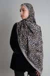 Gri Zera Şal Koleksiyon İtalyan Dikişli Mucize Kumaş Leopar Desenli - Hürrem Bone 202134_15