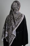 Gri Zera Şal Koleksiyon İtalyan Dikişli Mucize Kumaş Leopar Desenli - Hürrem Bone 202134_15