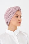 Gül Kurusu Çapraz Büzgülü Tesettür Bone Fukuro Piliseli - Hürrem Bone 2512_18