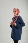 Gül Kurusu Desenli Eşarp Bambu Geometrik Dijital Baskılı - Hürrem Bone 202205_18