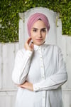 Gül Kurusu Drapeli Salaş Tesettür Bone Sandy Büzgülü - Hürrem Bone 2315_18